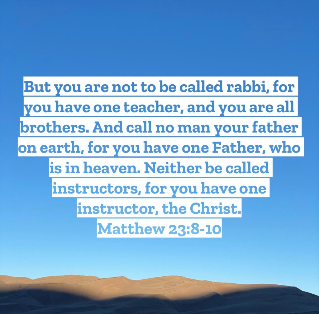 Matthew 23 – Pastor Mac Daily&nbsp;DEVO